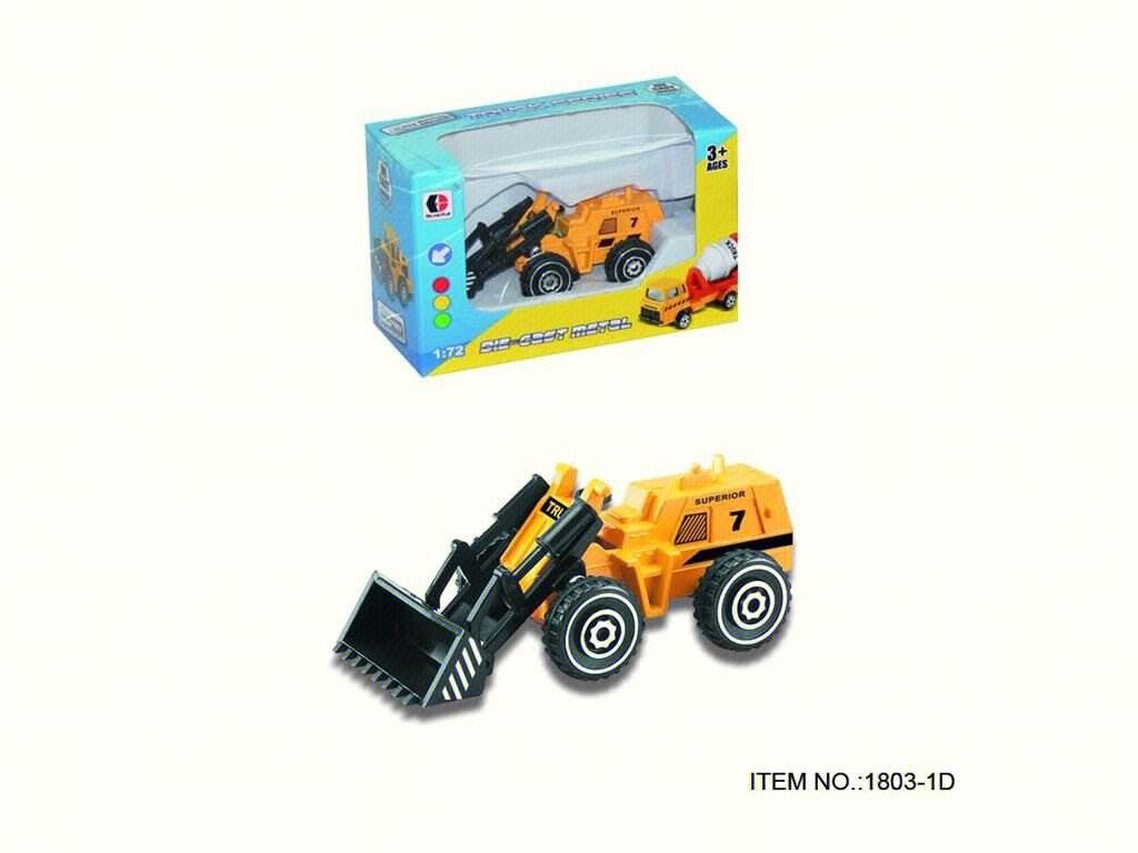 Набор из 6 металлических машинок спецтехники 1:72