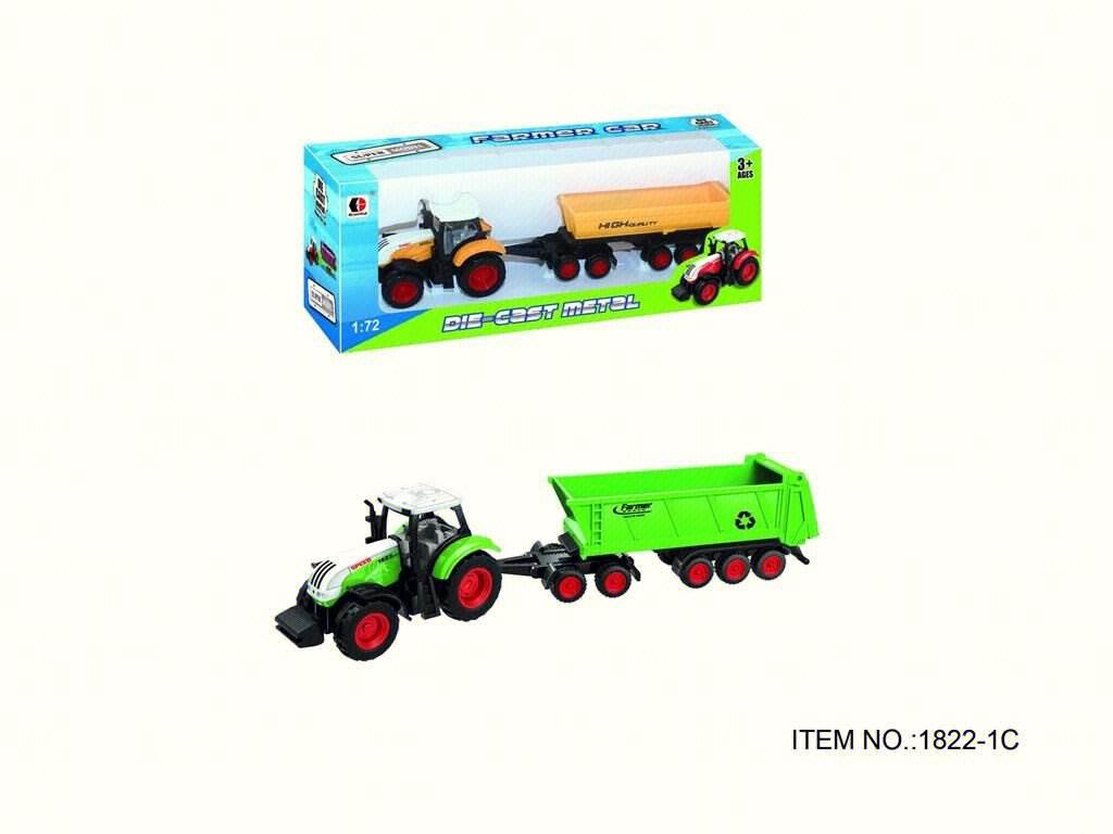 Металлическая модель фермерского трактора 1:72