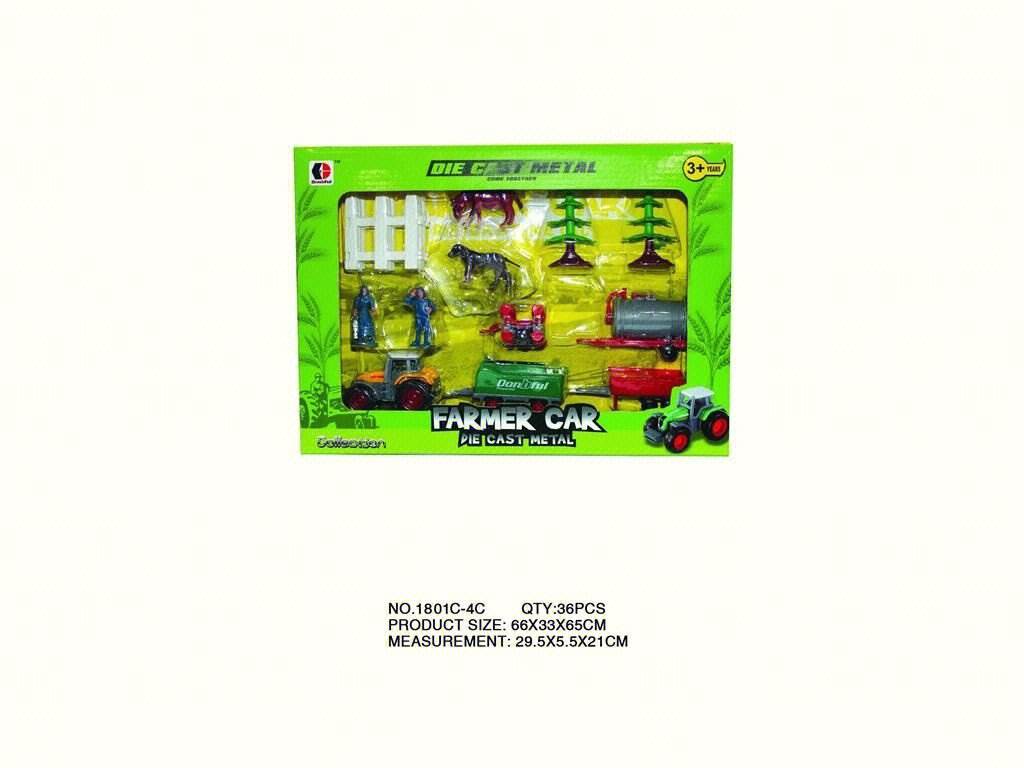Металлическая модель фермерской машины 1:72