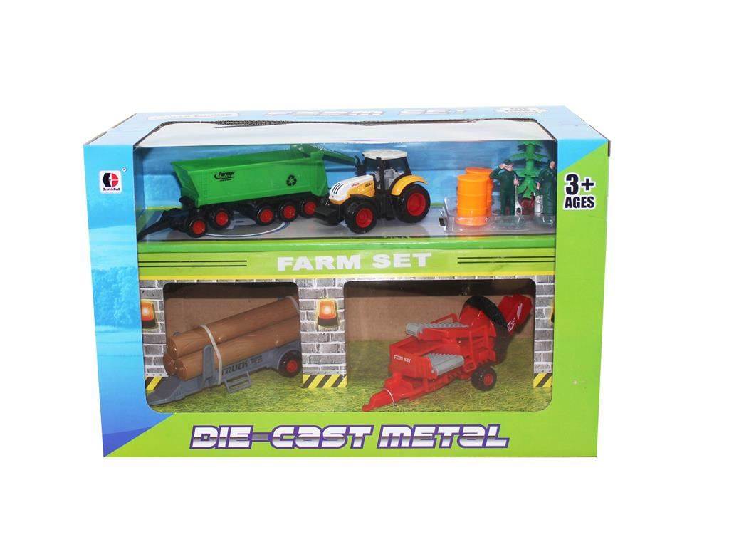 Игровой набор "Фермер": машинка и фигурки, масштаб 1:72