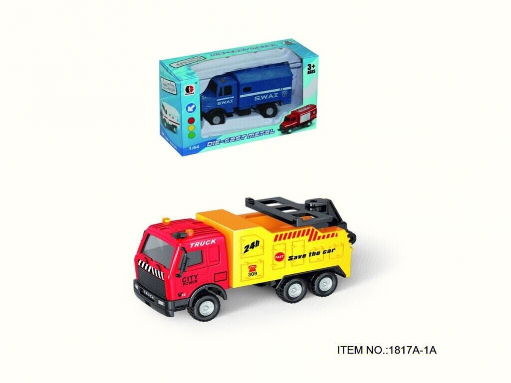 Металлические машинки скорой помощи 1:64
