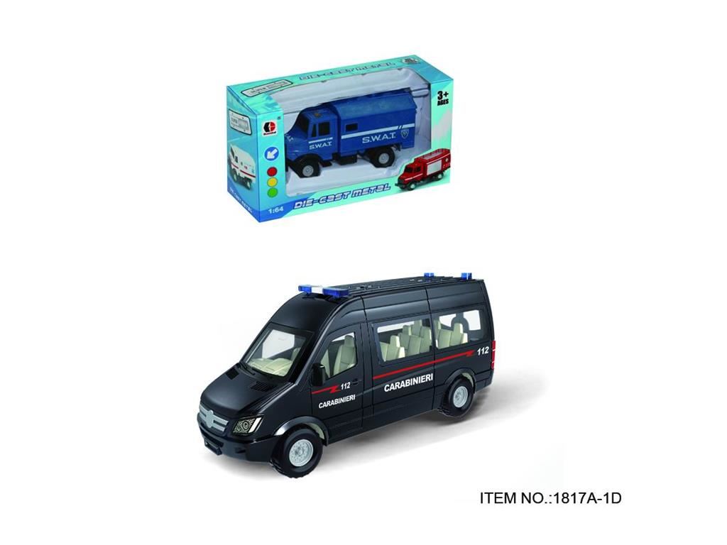 Металлические машинки скорой помощи, серия 1:64