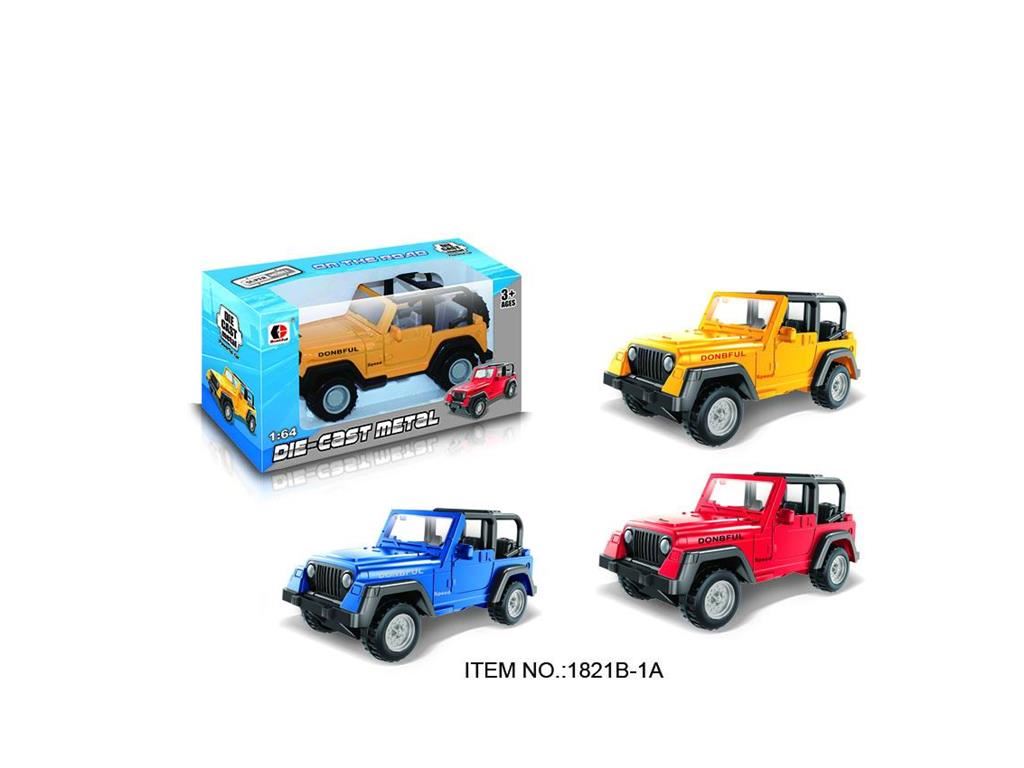 Металлическая машинка Джип Такси 1:64