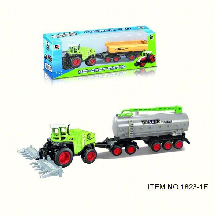 Металлическая модель фермерского трактора 1:72