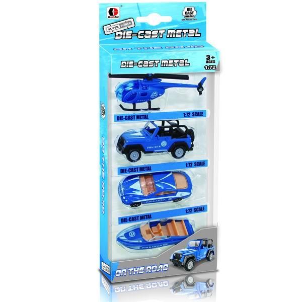 Игровой набор полицейских машинок 1:72