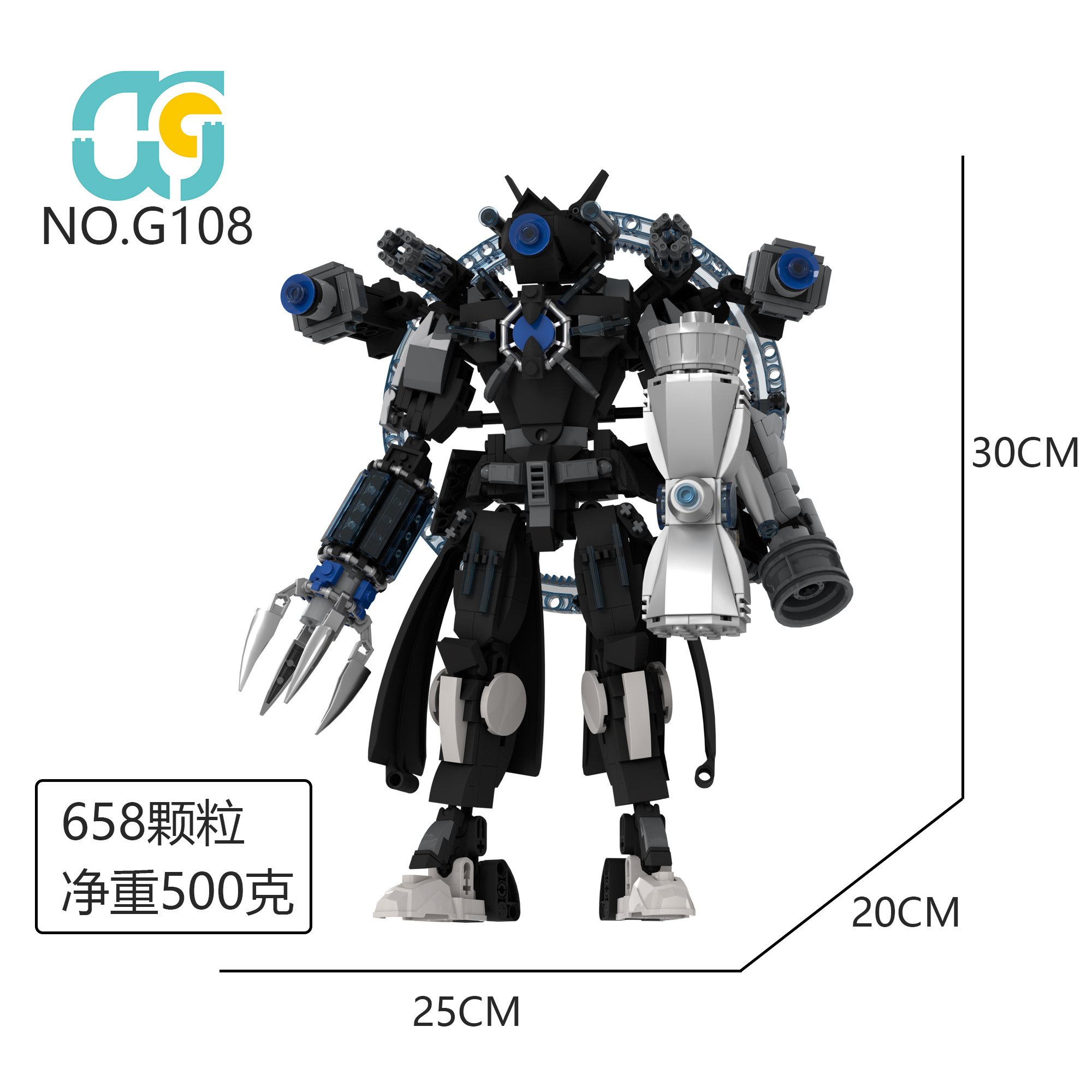 Конструктор 雷锤监控战神积木 Thunder Hammer, 36 шт/кор