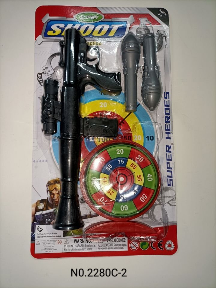 Игровой набор полицейского с ракетницей и мишенью