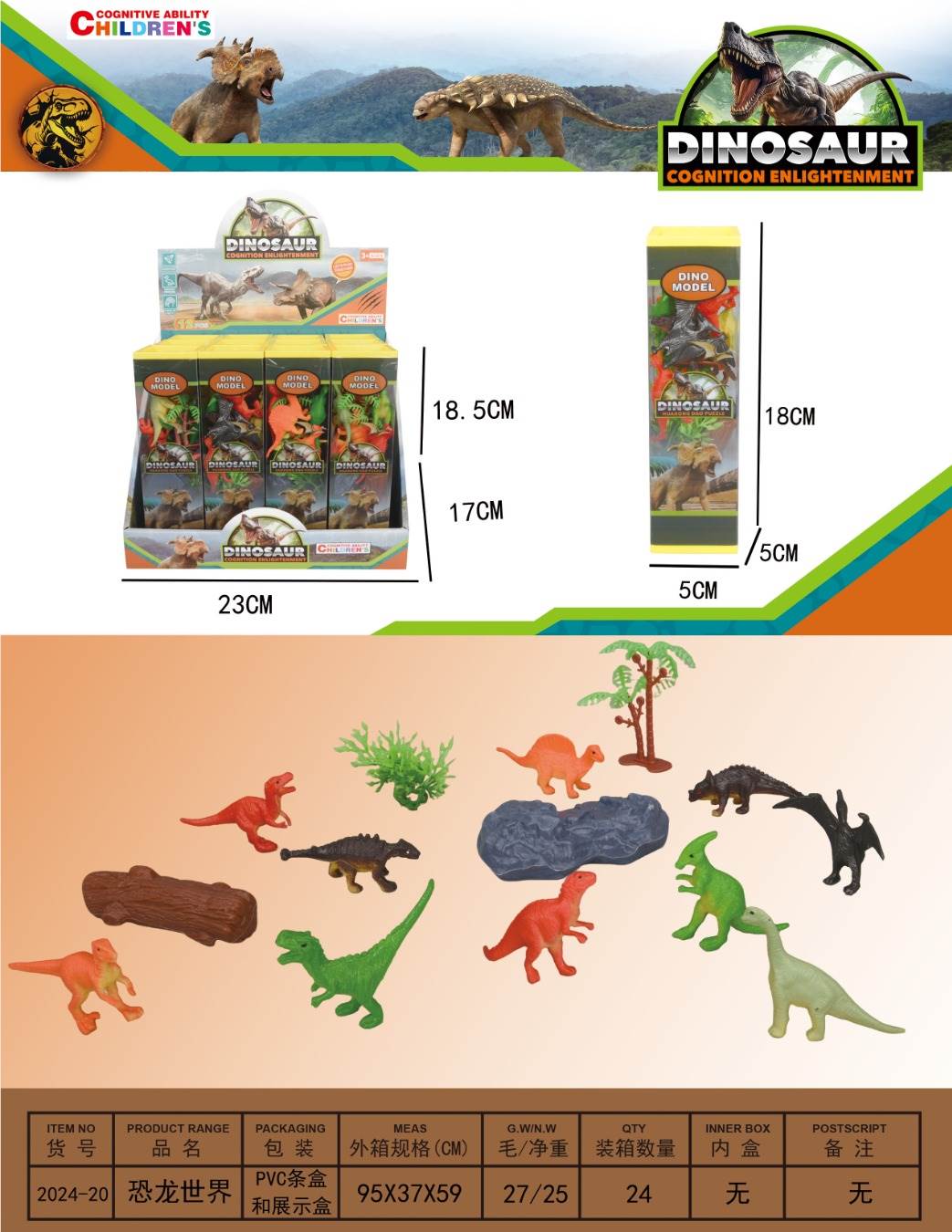Игрушки Динозавры оптом Dinosaur World