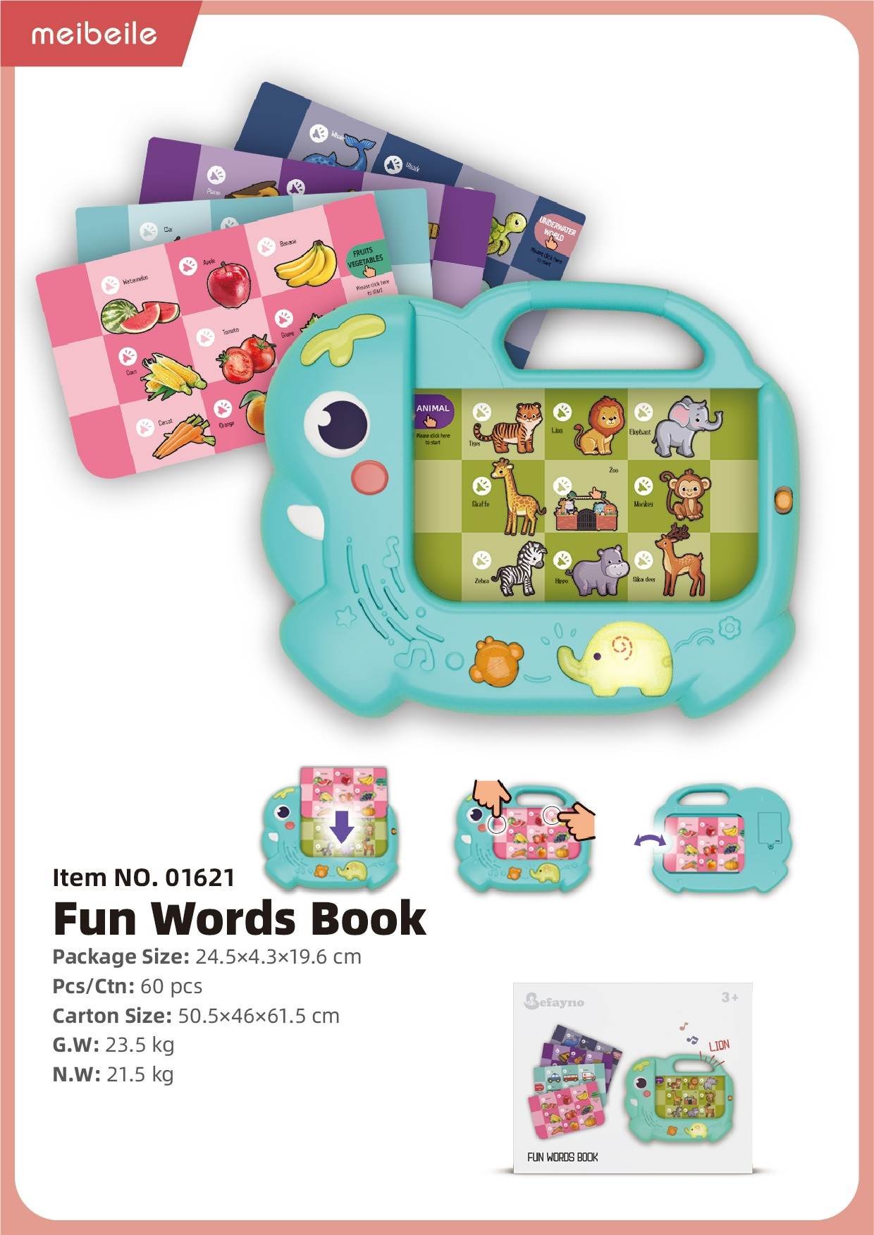 Интерактивная обучающая книга Little Elephant
