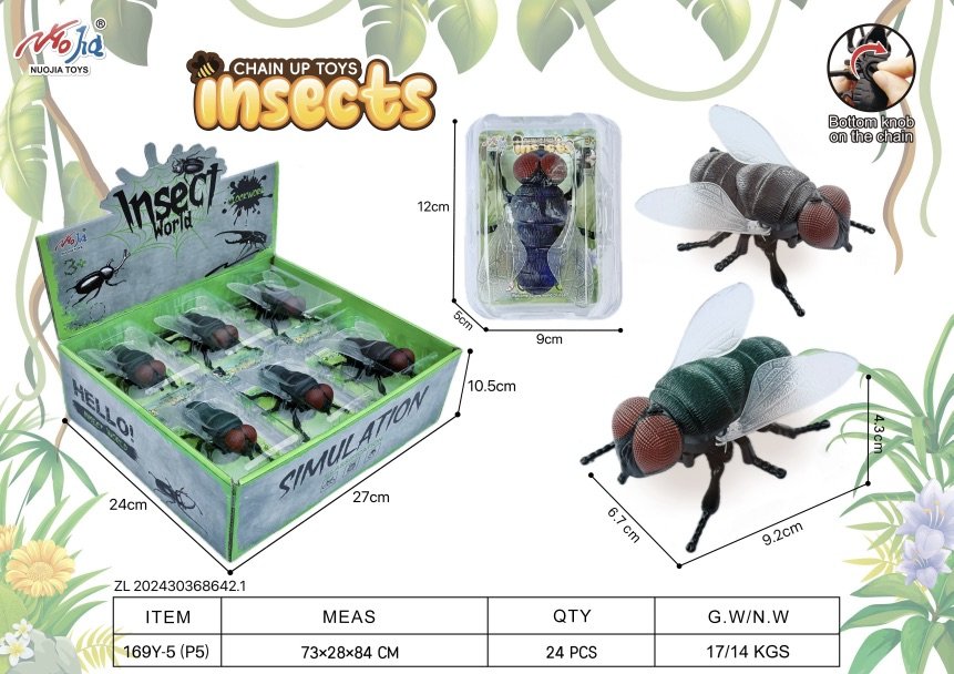 Заводные мухи, имитация, заводной механизм
