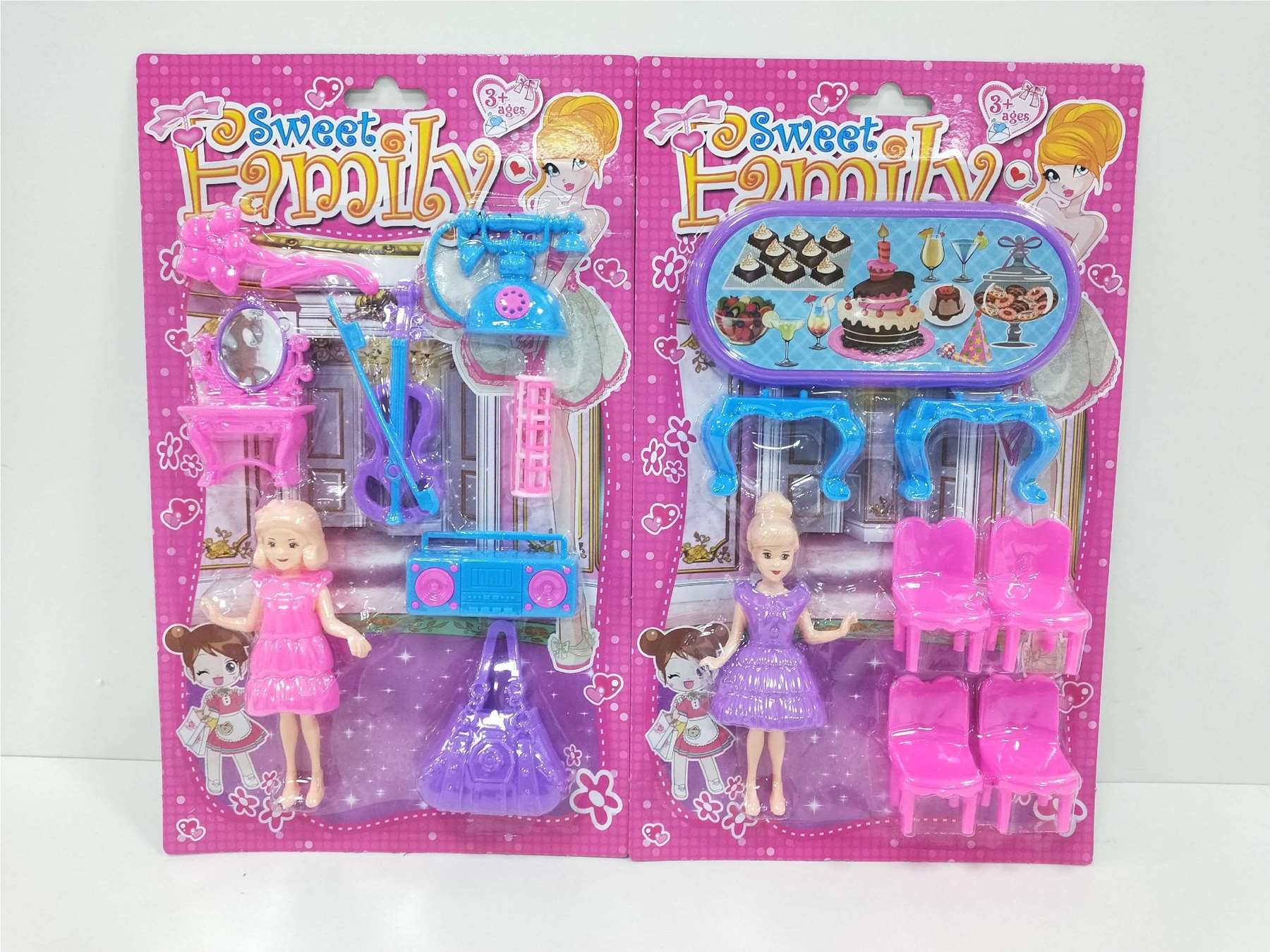 Игровой набор мебели для кукол, миниатюрная мебель для Барби