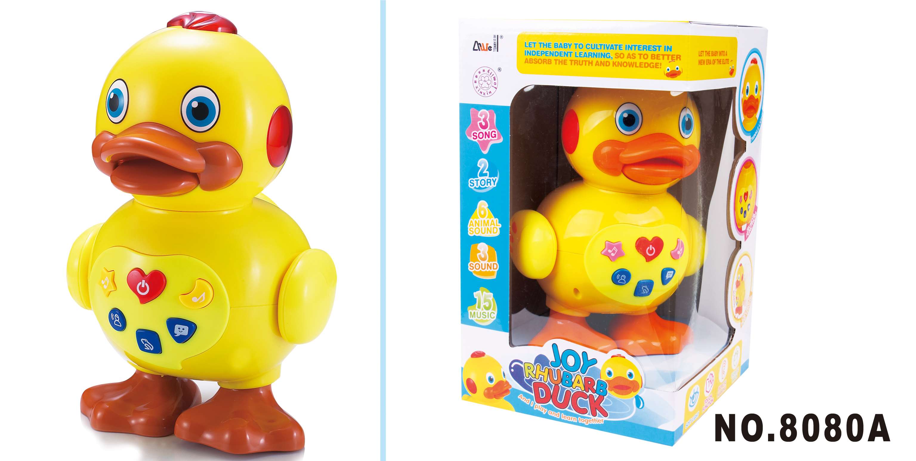 Интерактивная уточка-неваляшка Smart Naughty Duckling