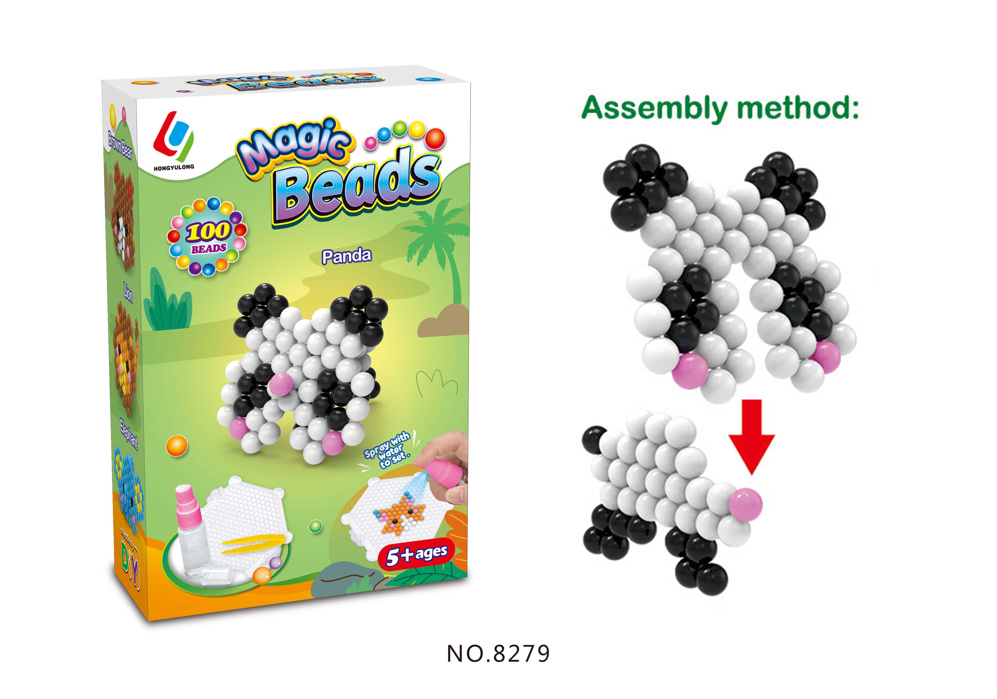 3D водные magic beads Панда DIY
