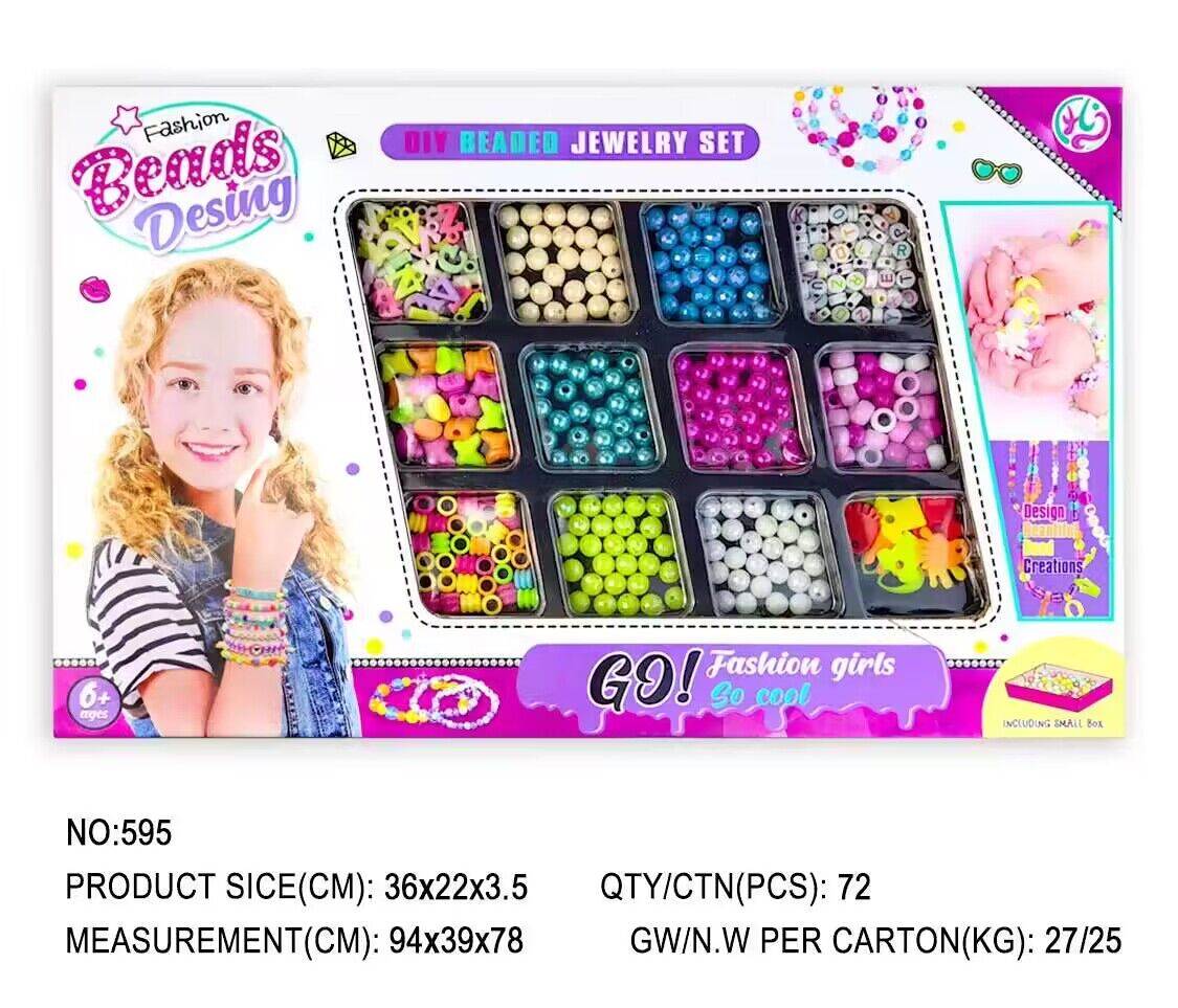 Набор бусин для создания украшений BEADING, 72 шт.
