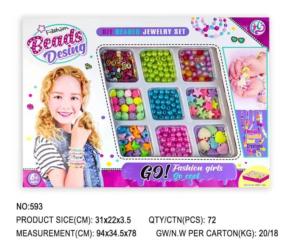 Набор бусин для создания украшений BEADING, 72 шт.