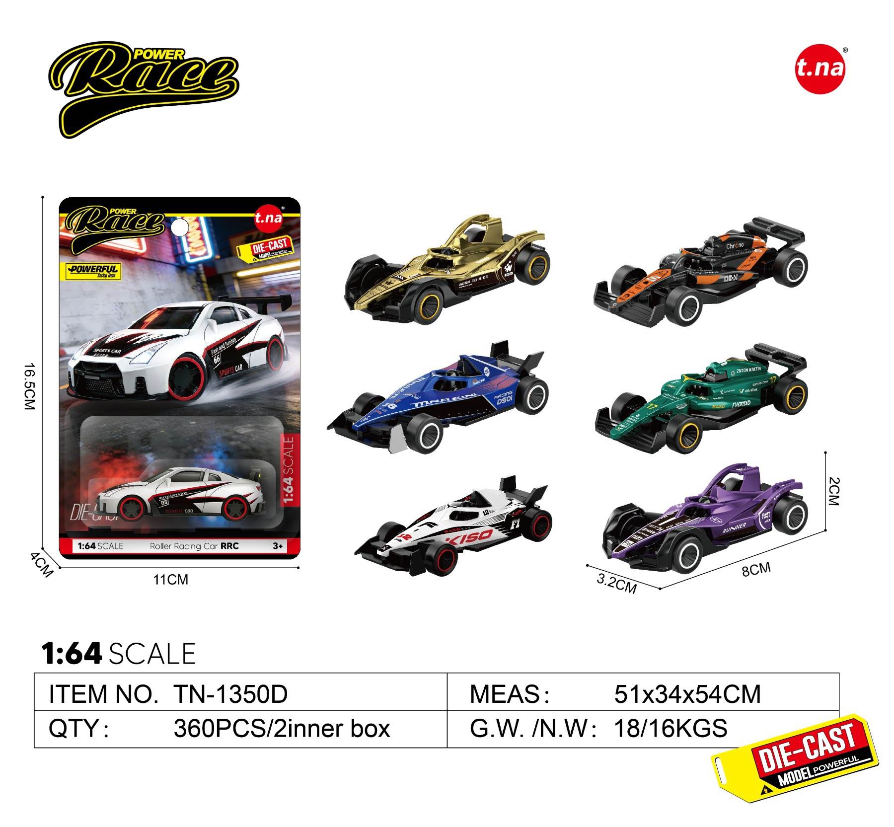 Металлические машинки 1:64, 6 видов в наборе