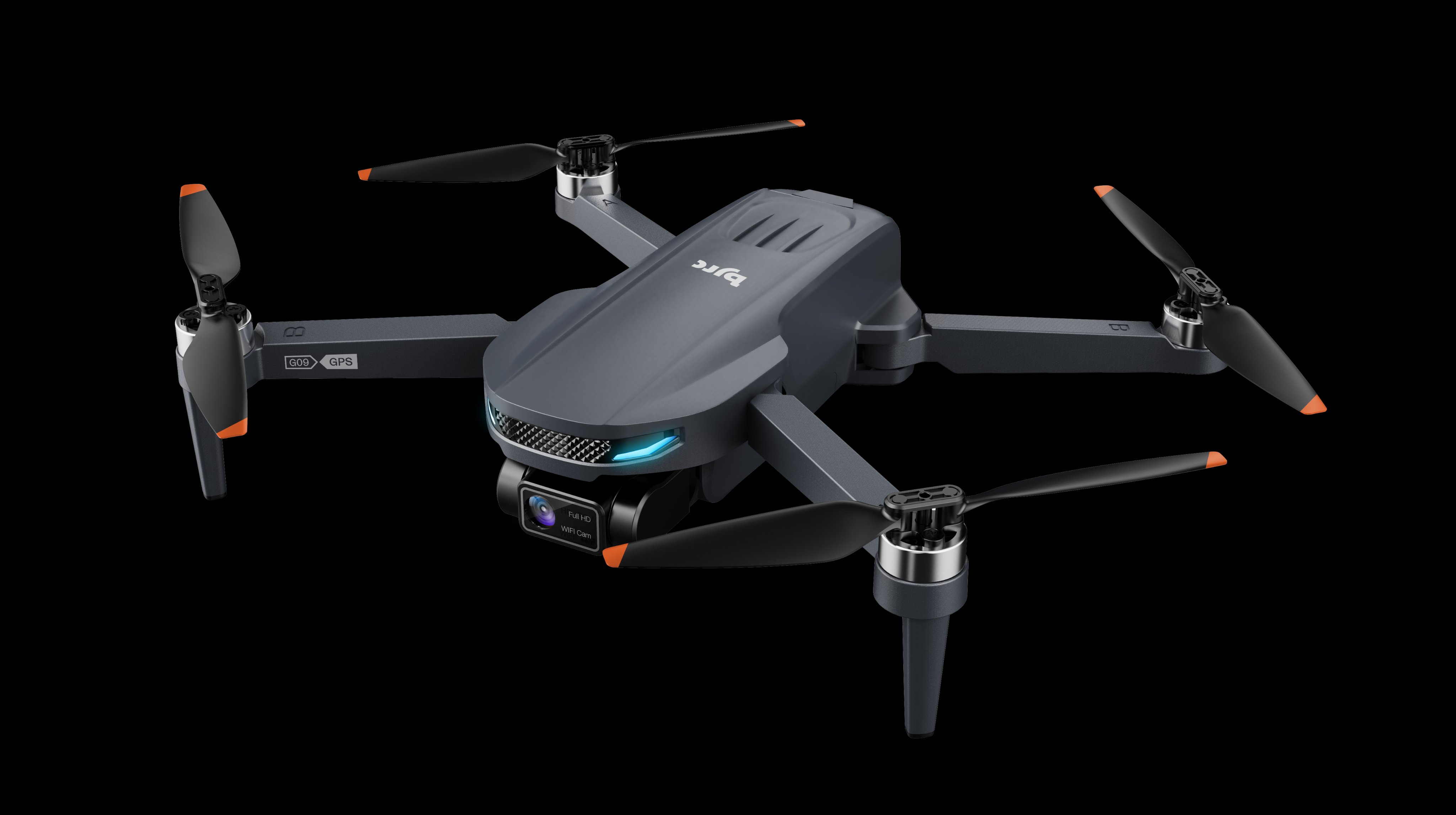 Квадрокоптер 2.5K/4K, GPS, 2-осевой подвес, EIS, складной, 249г
