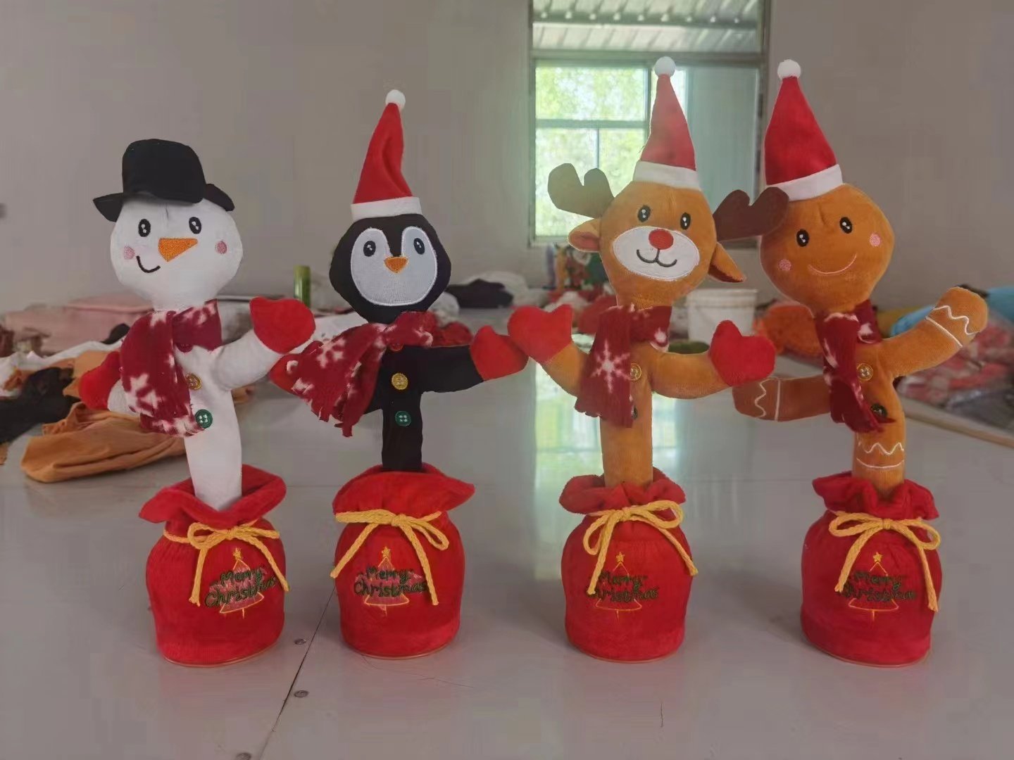 Вращающийся рождественский шест на верёвке, USB