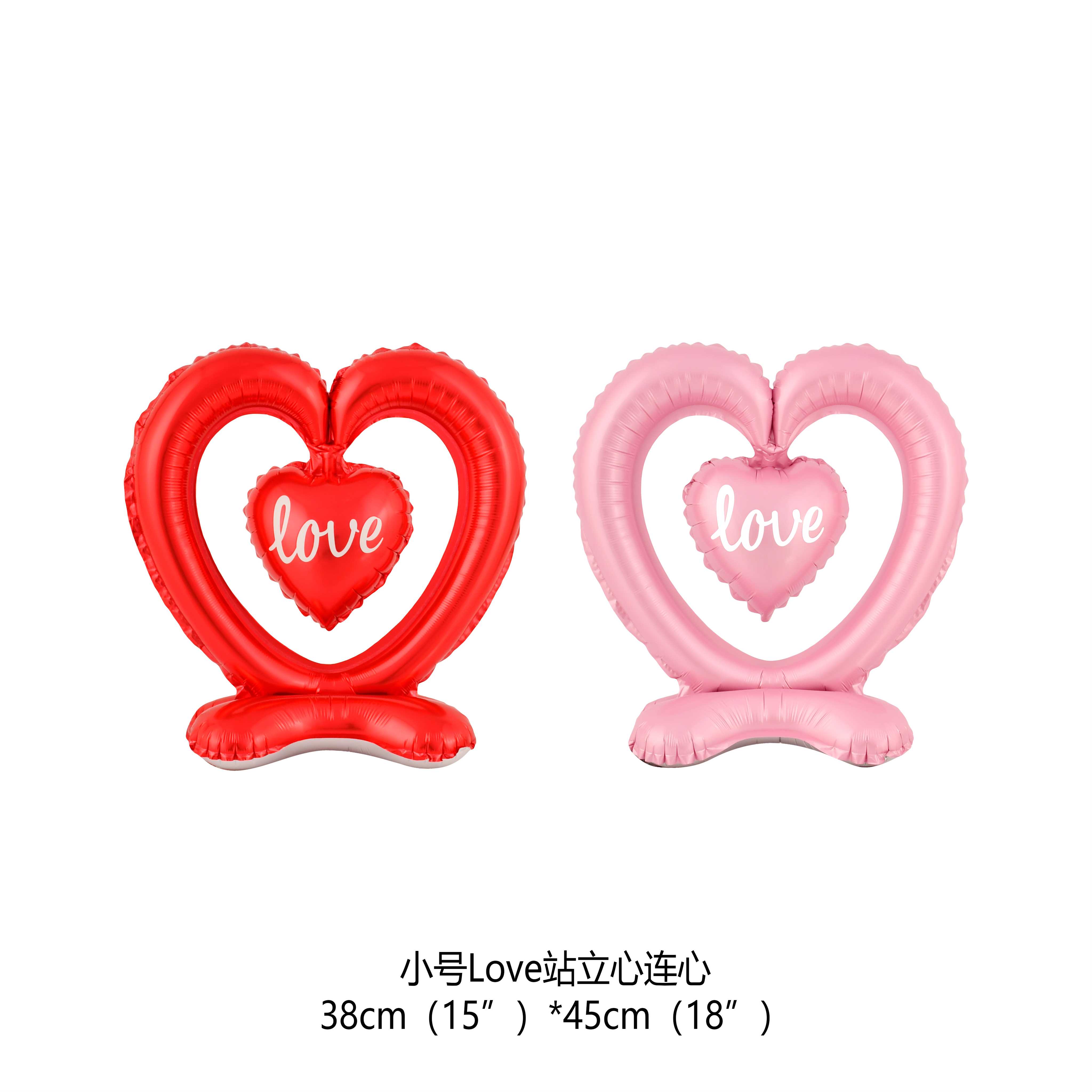 Сердечки Love стоячие, маленькие, для декора