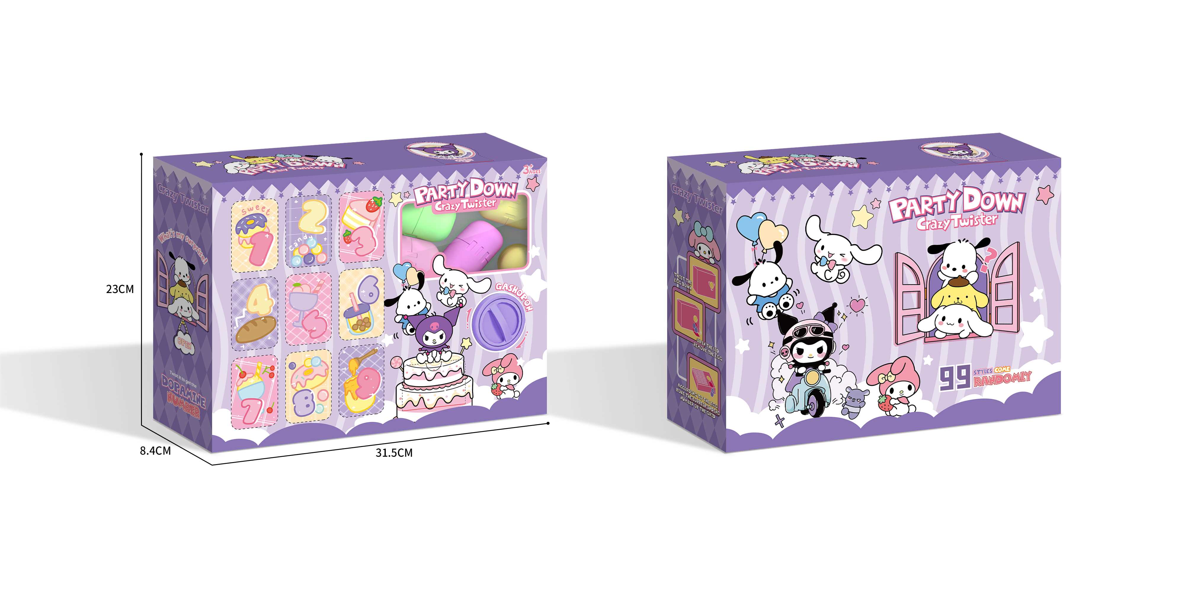 Игровой набор 2в1 Kuromi: Твистер и развлечения