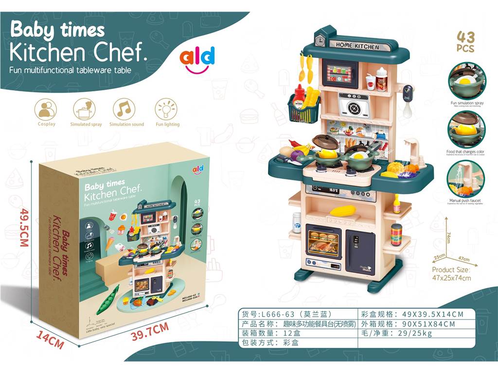 Игровой набор "Столик с посудой" для сюжетно-ролевых игр