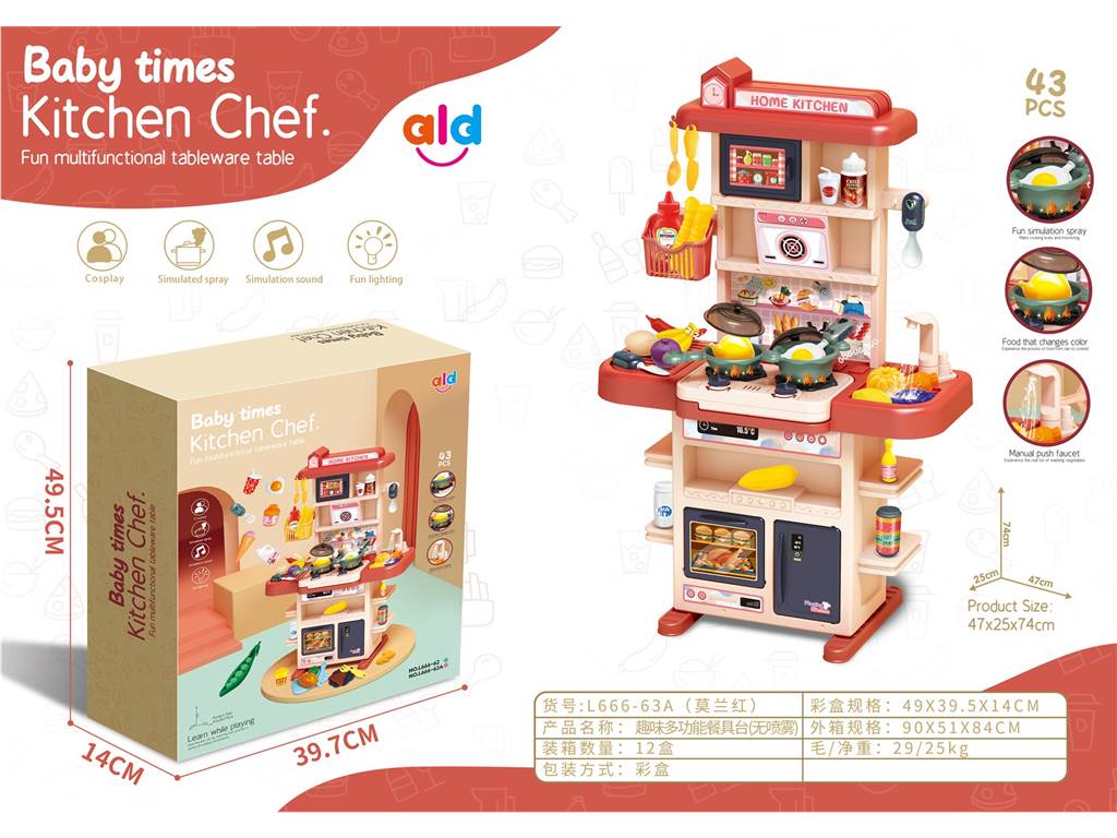 Игровой набор "Столик с посудой" для сюжетно-ролевых игр