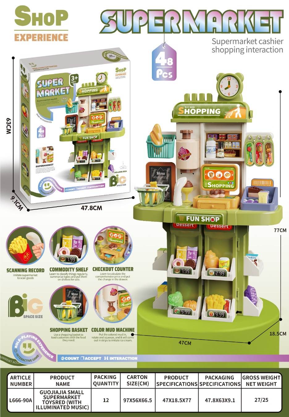 Игровой набор "Маленький супермаркет" Guojiajia