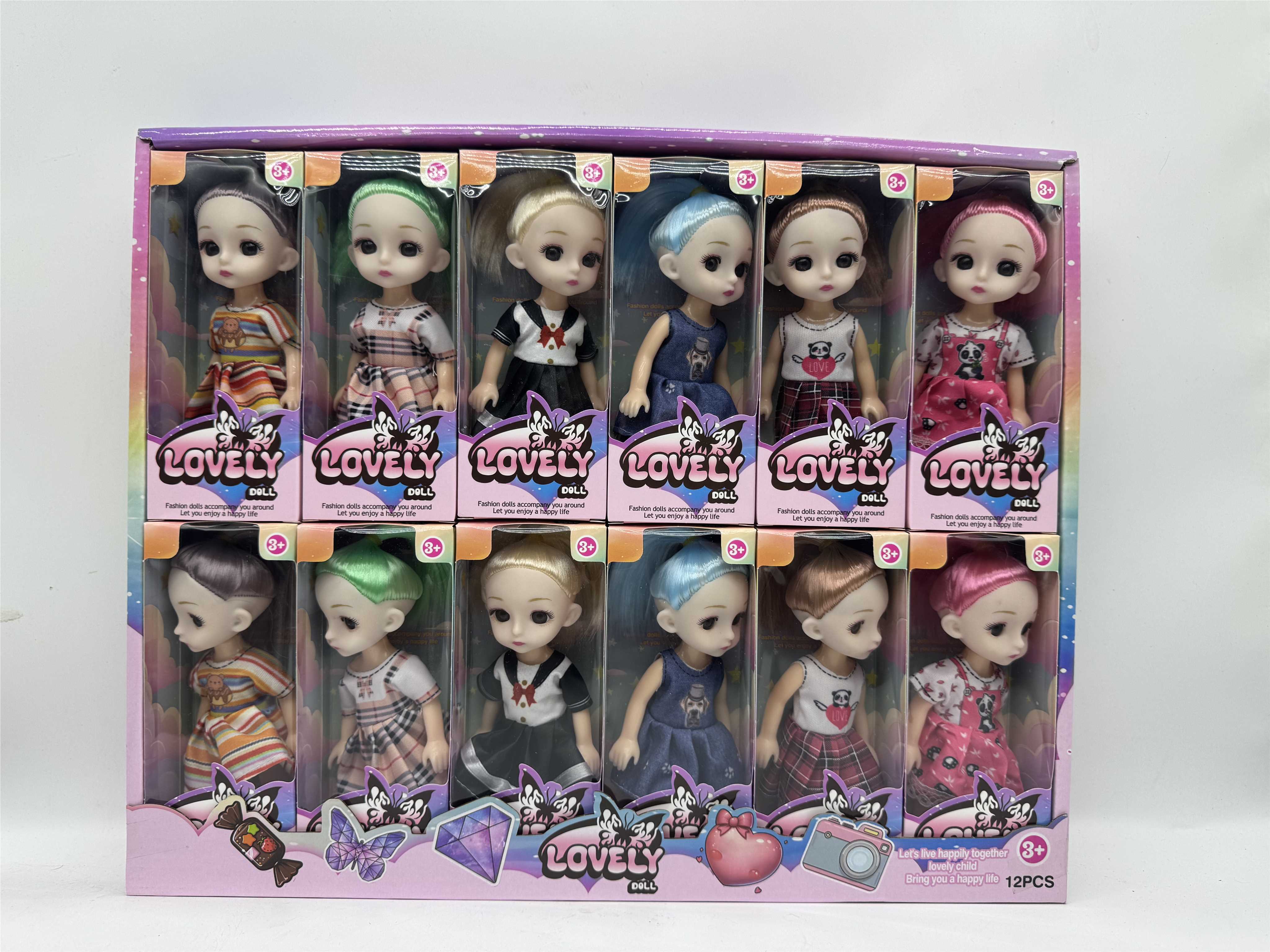 Куклы Ye Luoli Barbie, 15 см, 12 шт. в наборе