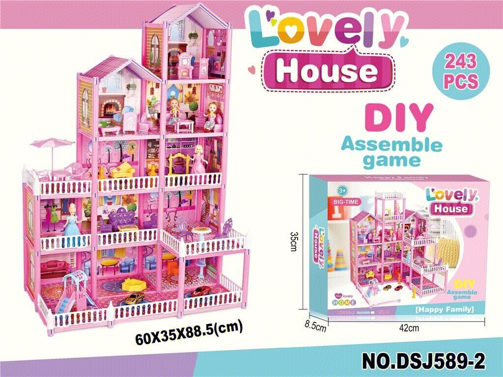 Кукольный домик DIY Villa Paradise для девочек