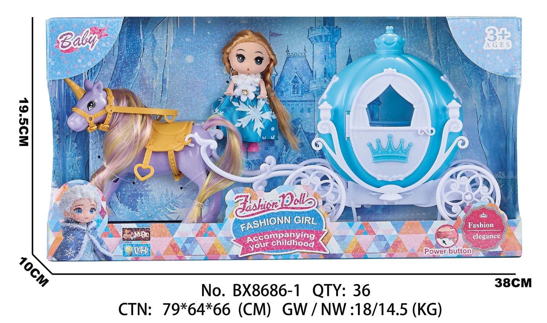 Игровой набор: Пони и тыквенная карета