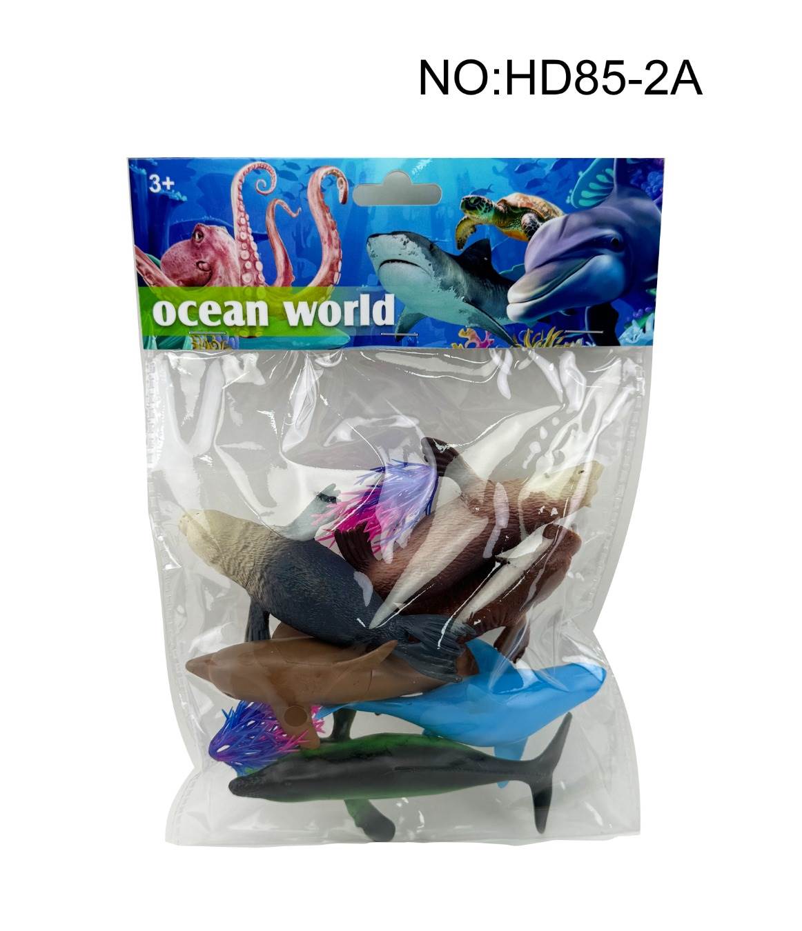 Набор морских животных с водорослями, ПВХ