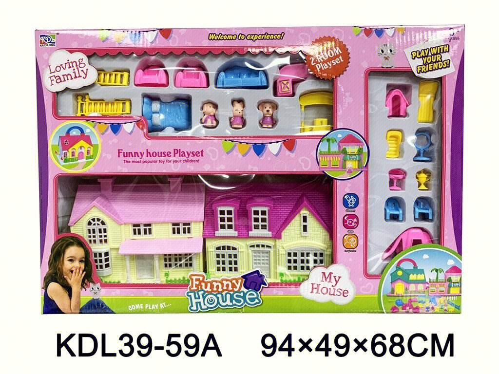Игрушечный домик Villa, 24 шт/кор
