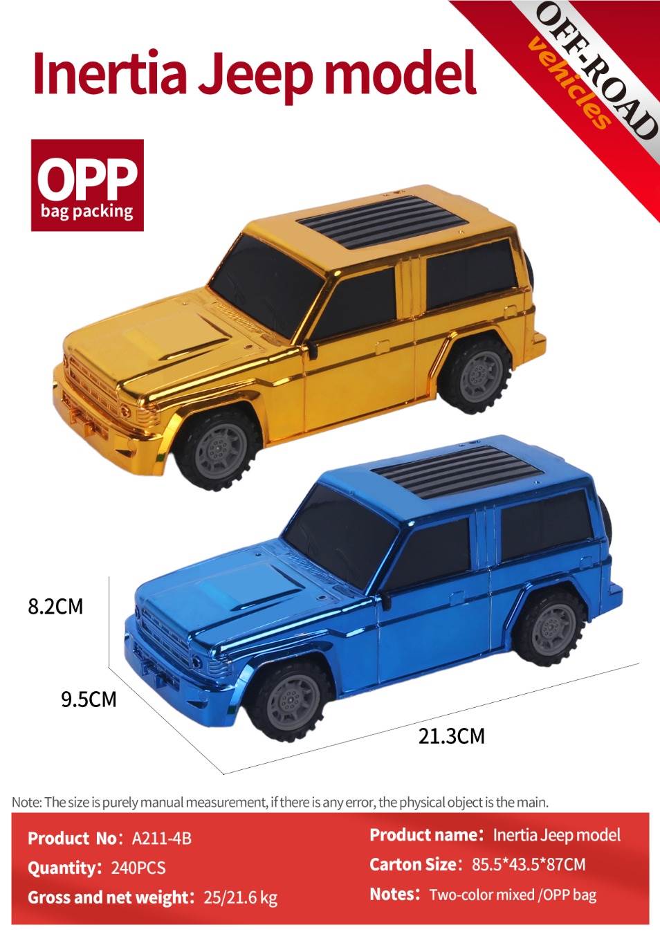 Инерционный джип-внедорожник, электропокрытие