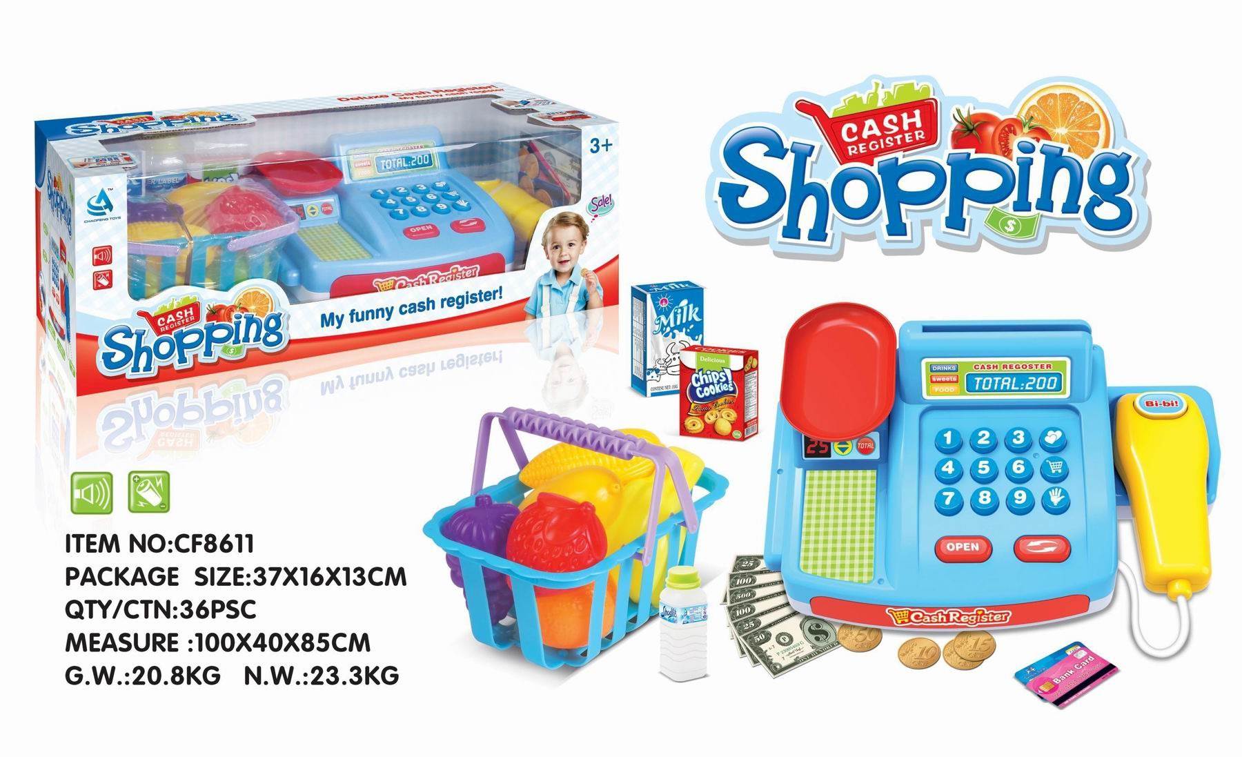 Игровой набор "Касса и фруктовая корзина"