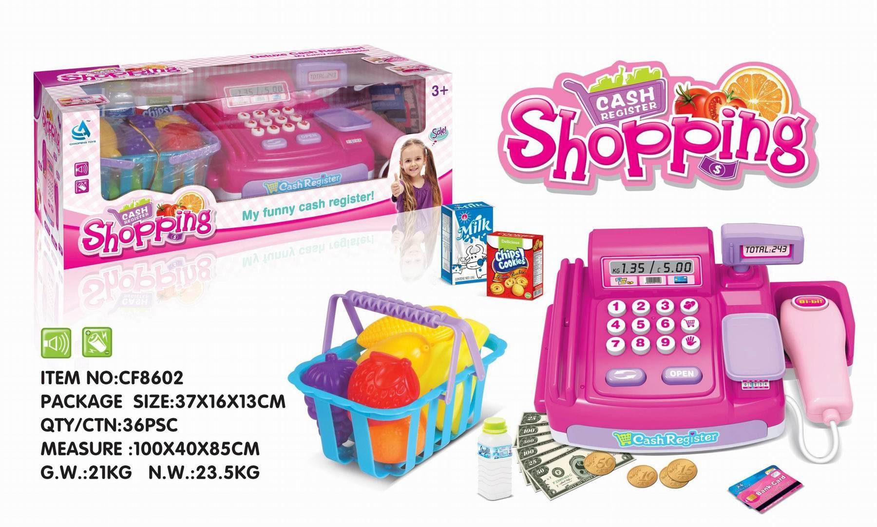 Игровой набор "Касса и фруктовая корзина"