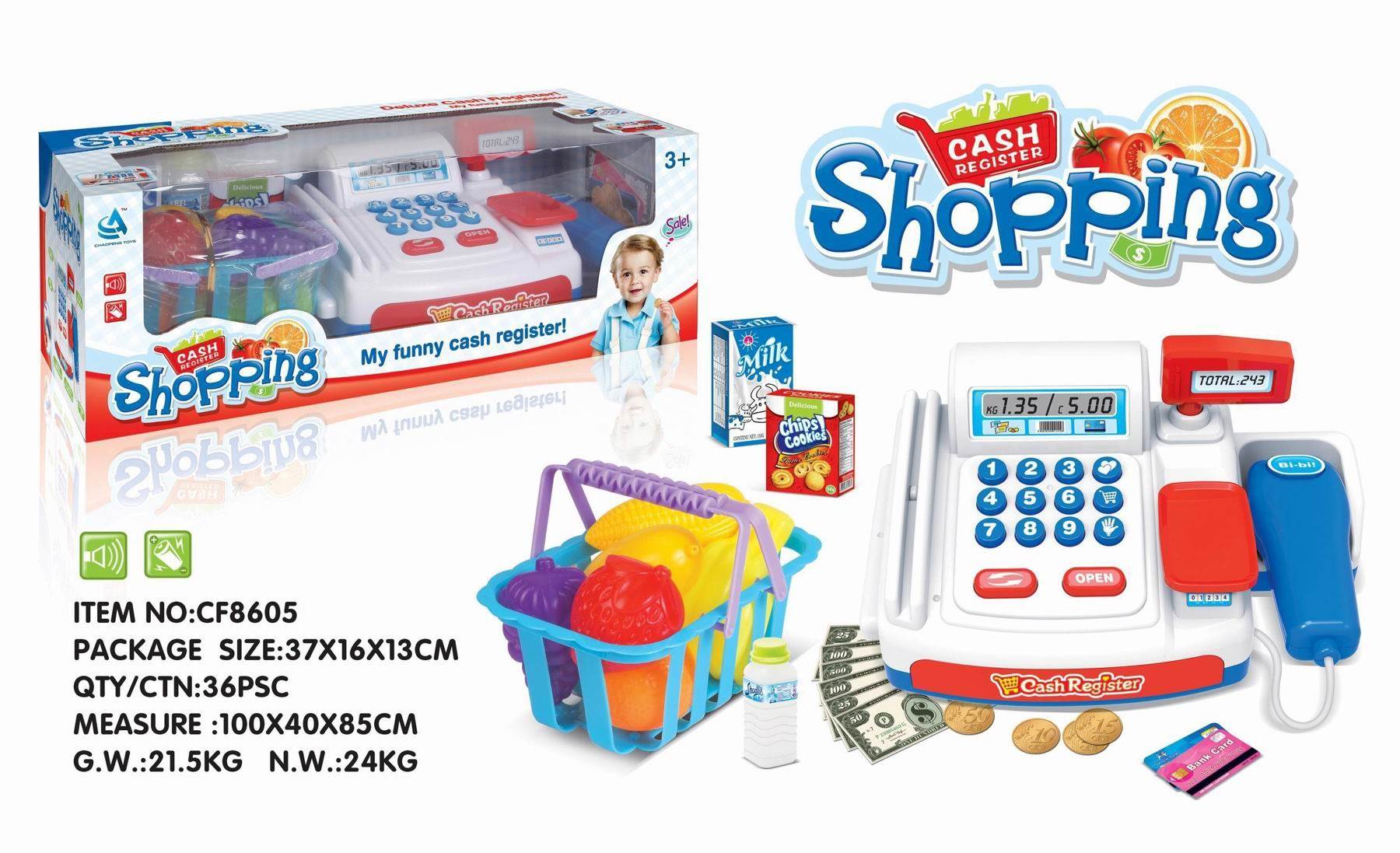 Игровой набор "Касса и фруктовая корзина"