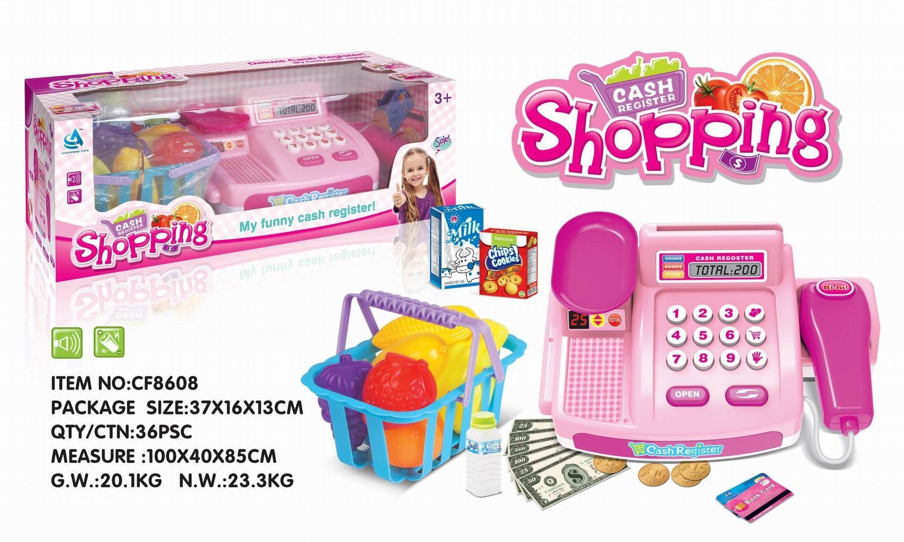 Игровой набор "Касса и фруктовая корзина"