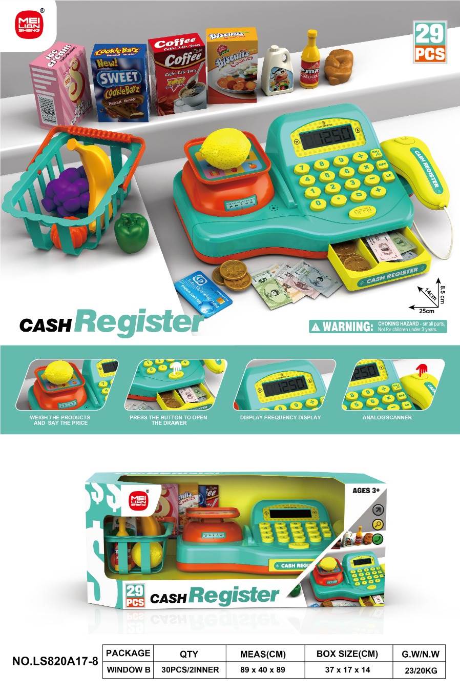Игровой набор "Касса" для сюжетно-ролевых игр