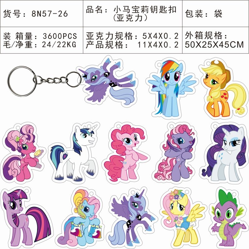 Акриловые брелоки "My Little Pony", оптом