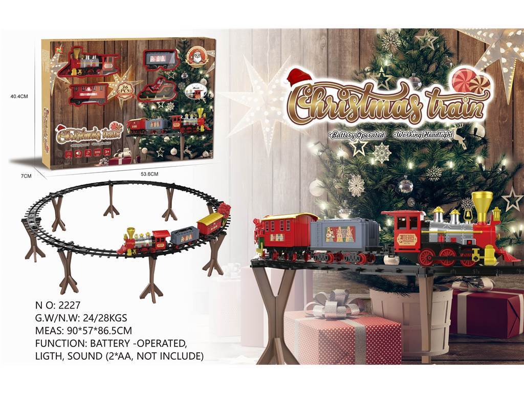 Рождественский ретро-поезд на рельсах Christmas Rail Train