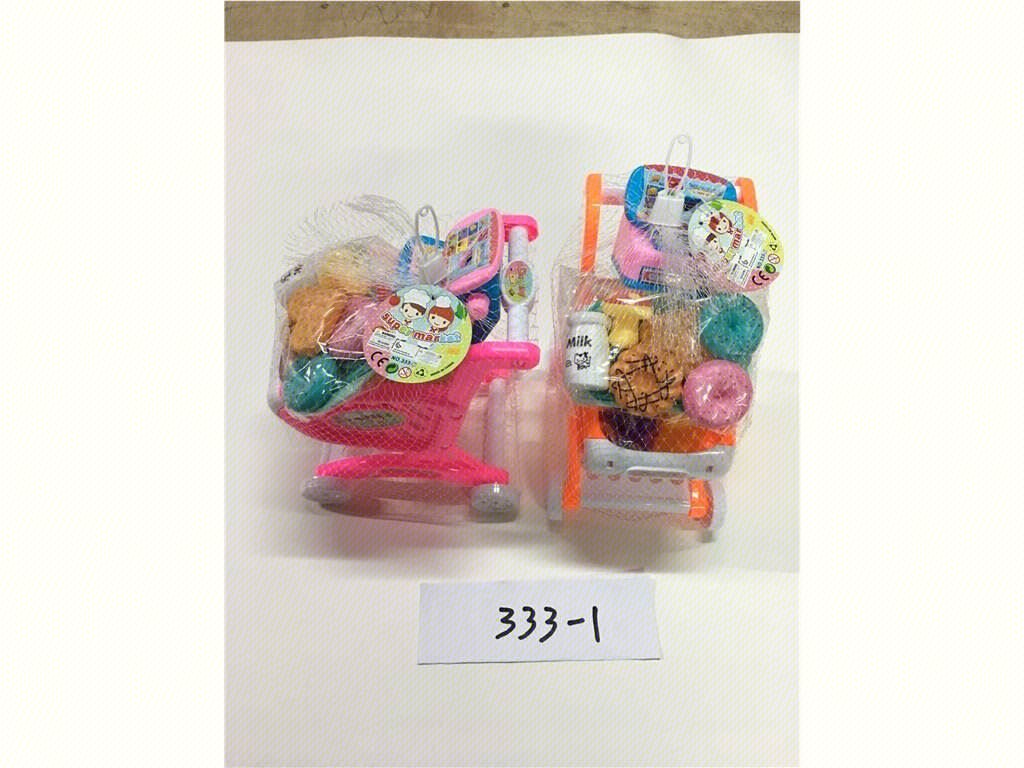 Игровой набор "Супермаркет": тележка и продукты