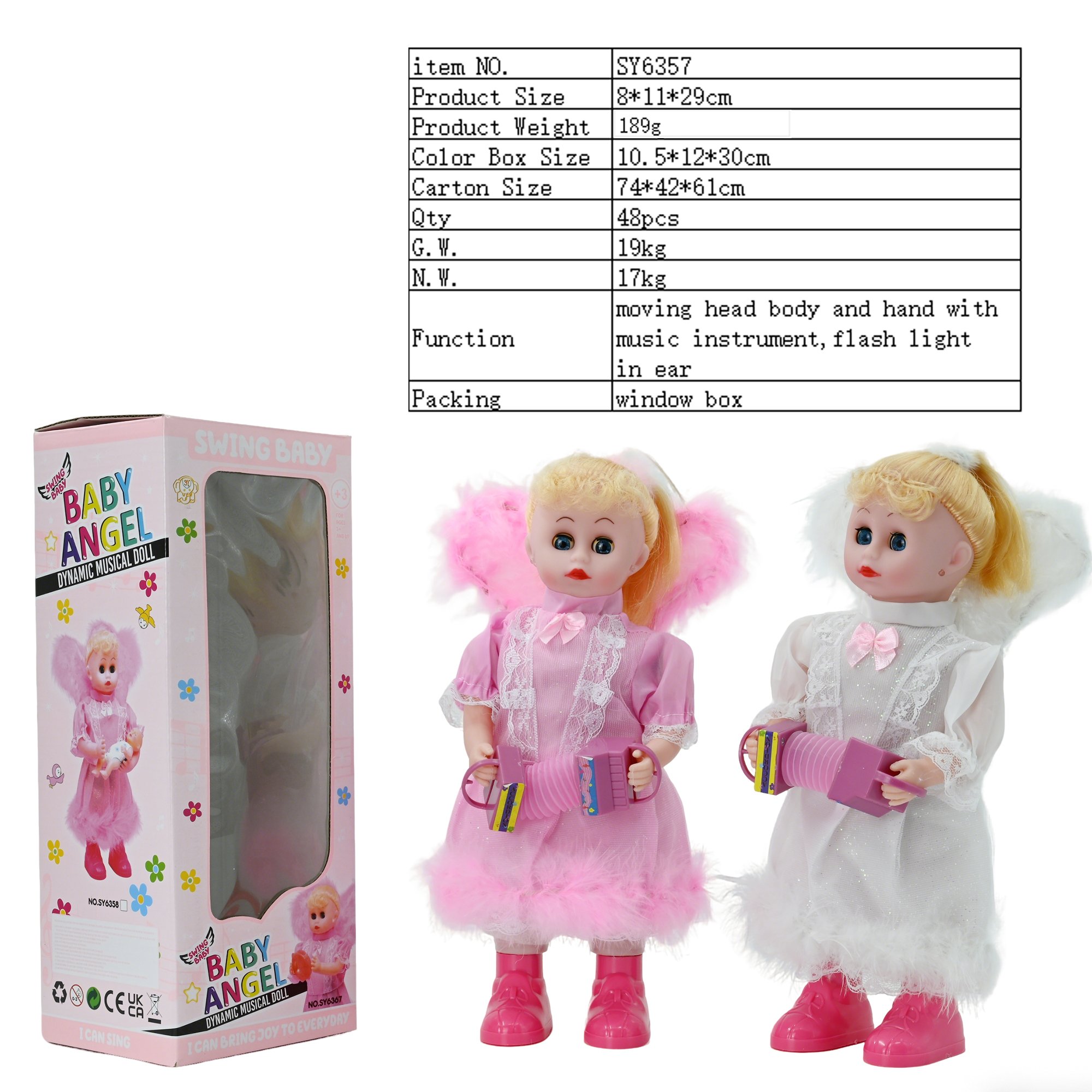Музыкальная игрушка "Ангел с органом"