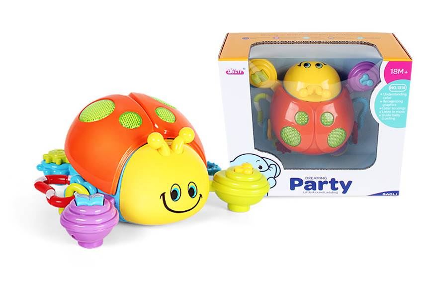 Развивающая игрушка Ползающий божья коровка