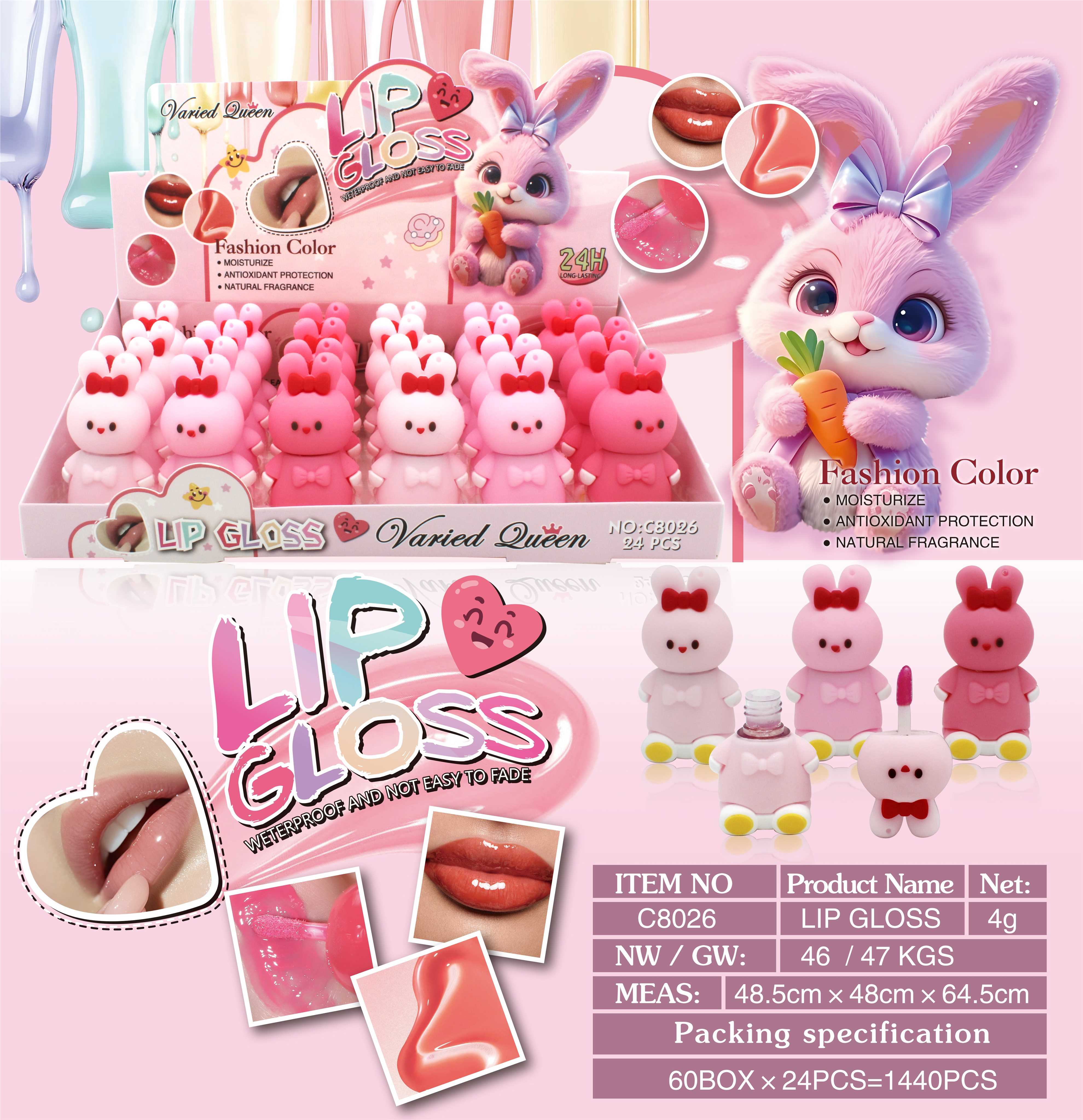 Детский блеск для губ LIP GLOSS Makeup оптом