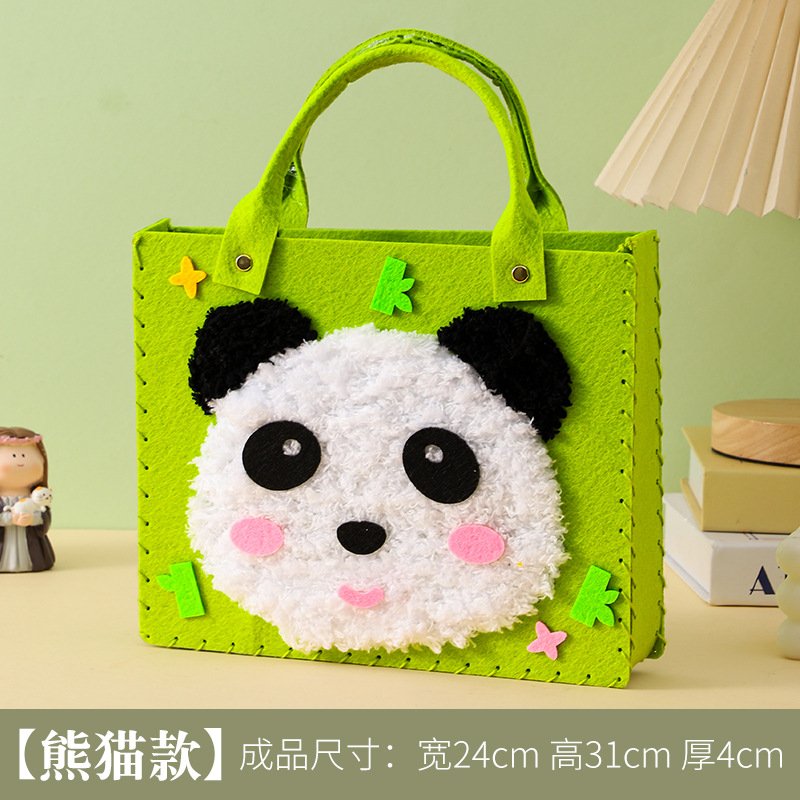 DIY Panda Bag: Набор для создания плюшевой сумочки-панды