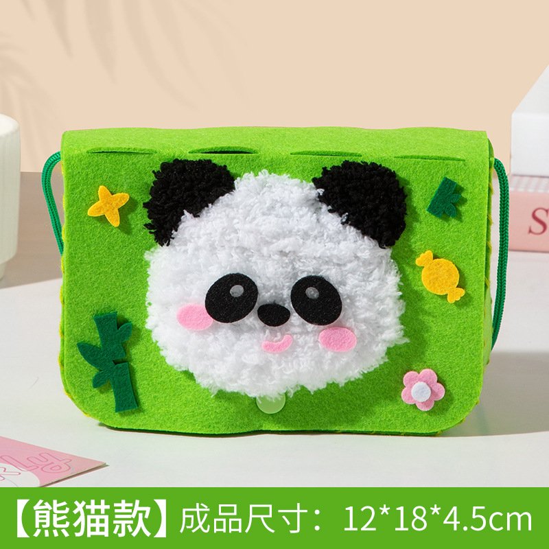 DIY Panda Bag: Набор для создания плюшевой сумочки-панды