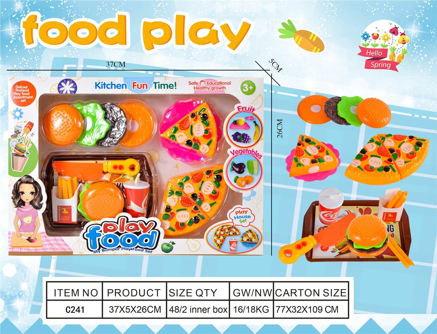 Игровой набор "Разрезаемые продукты" Chesele Set