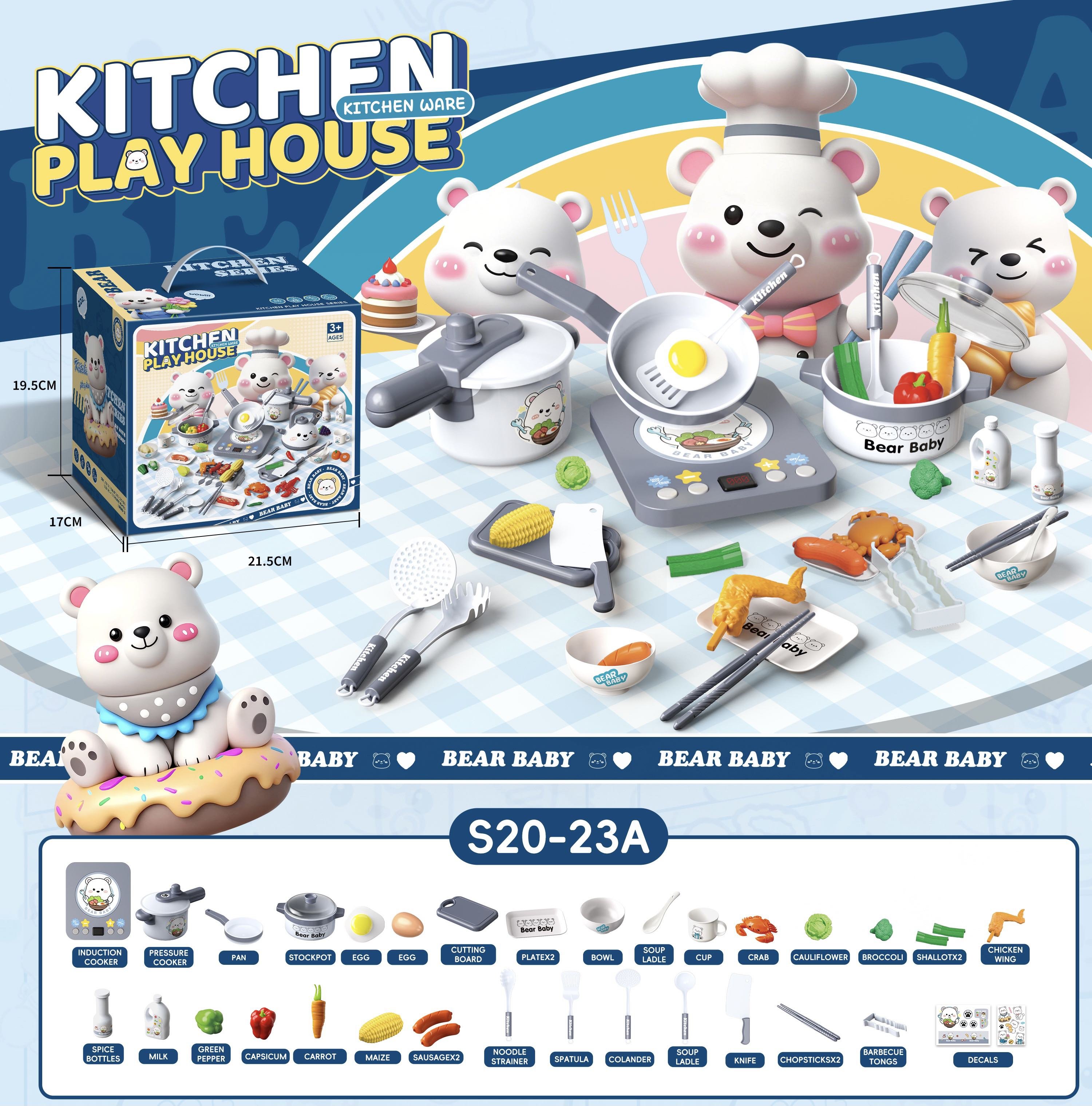 Игрушечная кухня "Мишка", ролевые игры