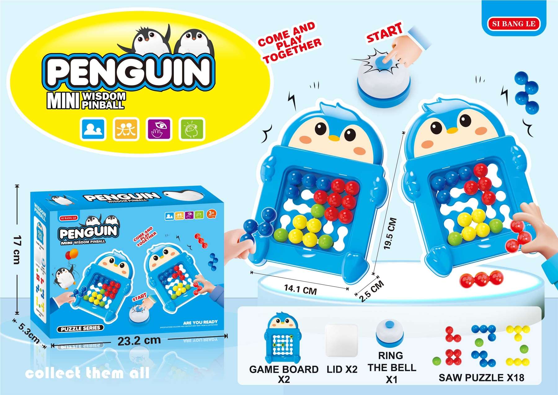 Настольная игра "Пингвины": головоломка и битва