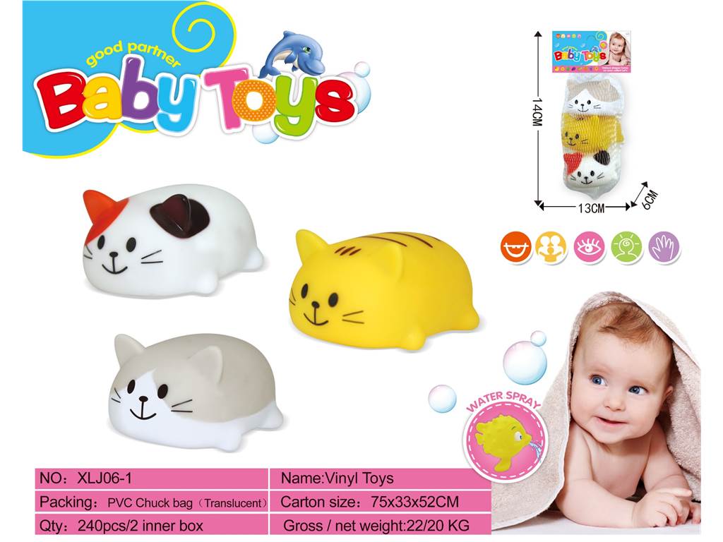 Виниловые игрушки для ванной, мягкие пищалки
